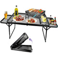 Tavoli da picnic pieghevole regolabile nero