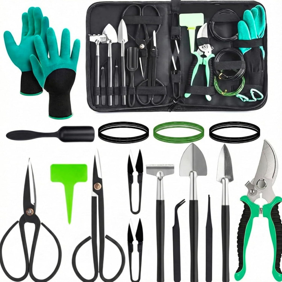 Set di accessori verde per spazi esterni