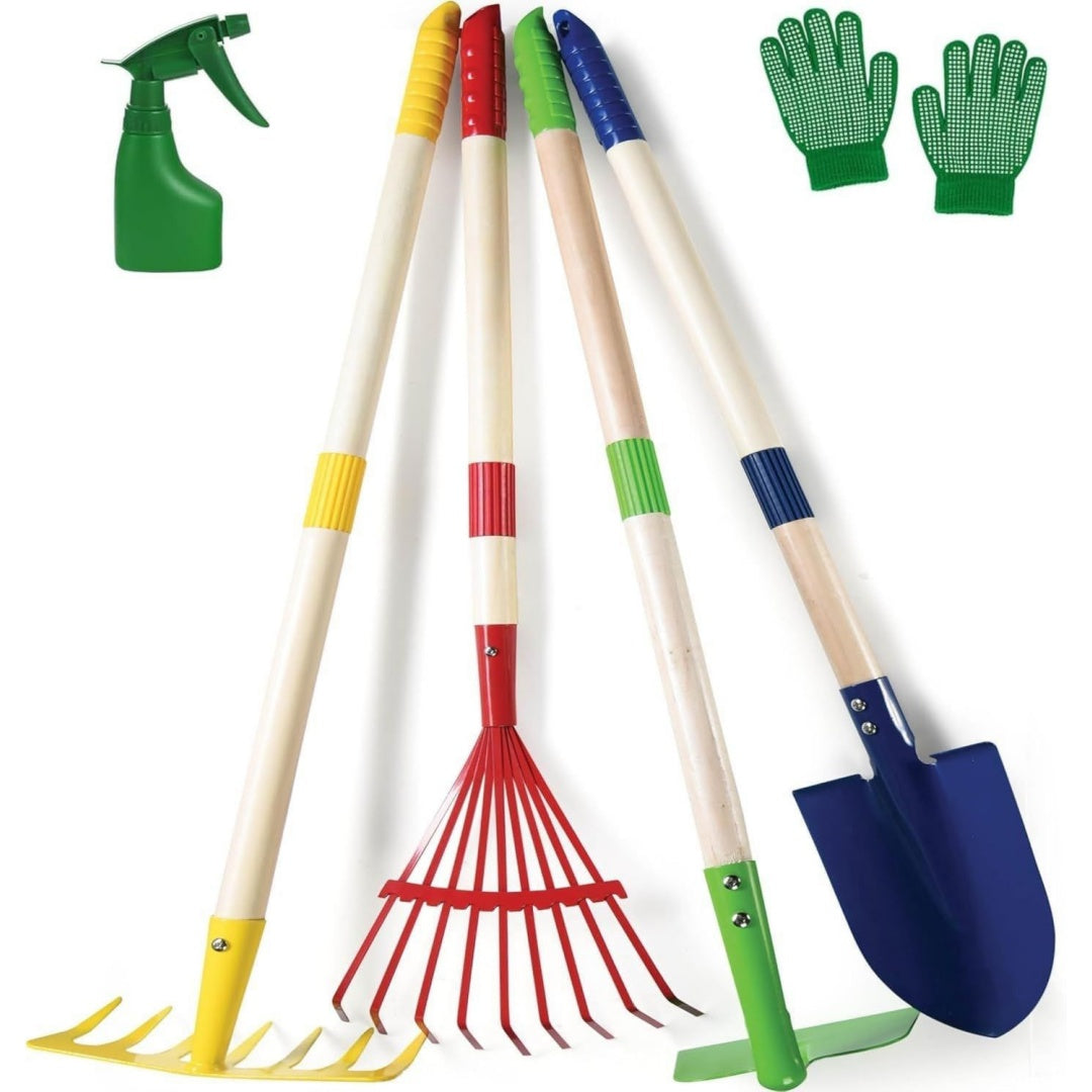 Set di attrezzi per bambini regolabile verde