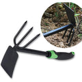 Zappe con struttura in acciaio nero con design versatile Zappetta giardino manico
